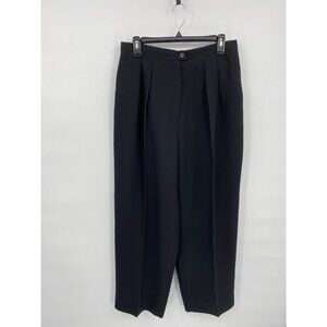 Jones New York Womens Lined Trousers High Waisted Size 12 Black